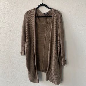 ANGL - Brown Tannish Knitted Sweater Duster - Size M/L